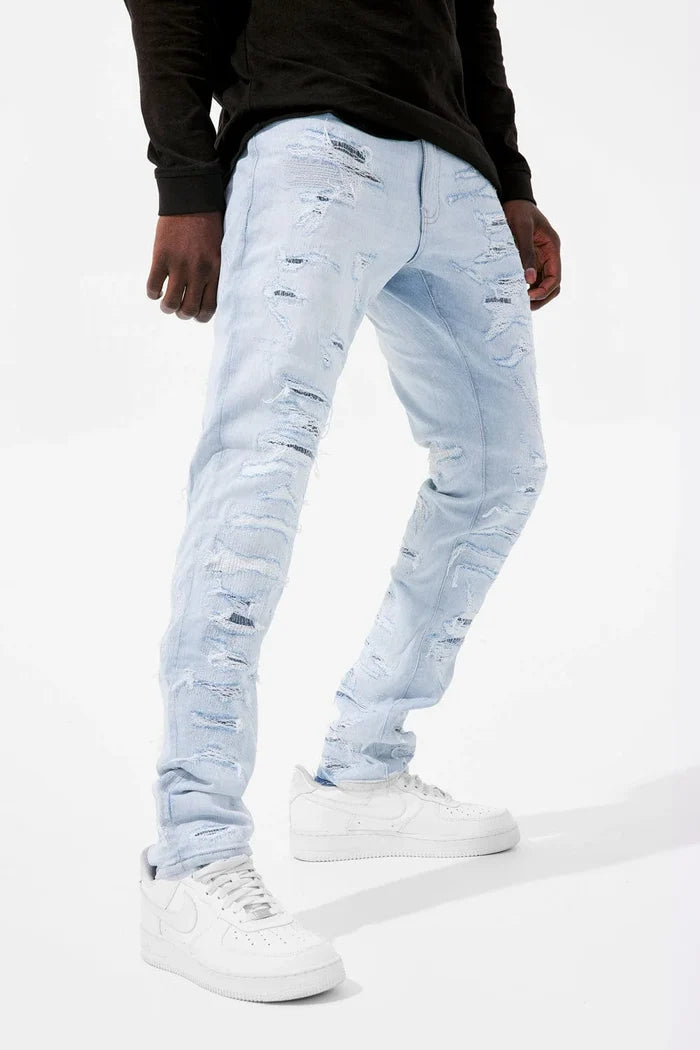 JORDAN CRAIG-MARTIN - FRANKENSTEIN DENIM (ICED WHITE).-JT1208