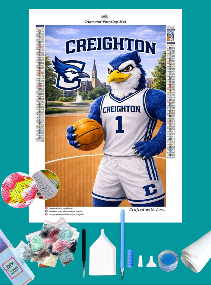 Creighton Bluejays Mascot Diamond Painting