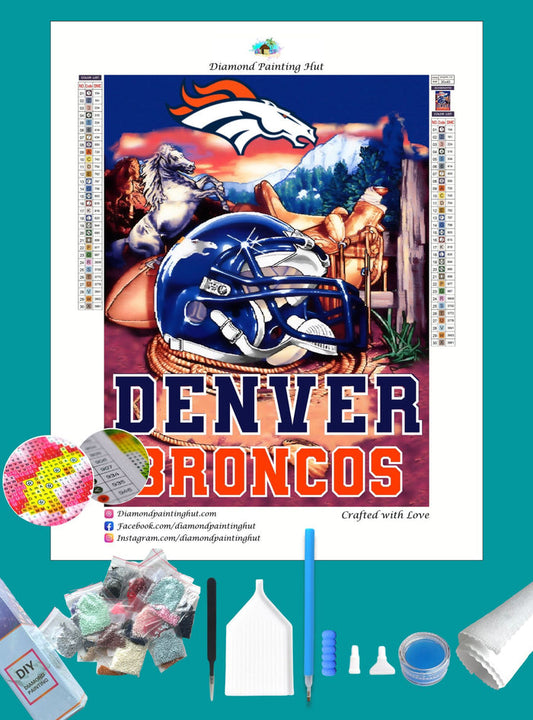 Broncos NFL Home Diamond Painting-Diamond Painting Hut