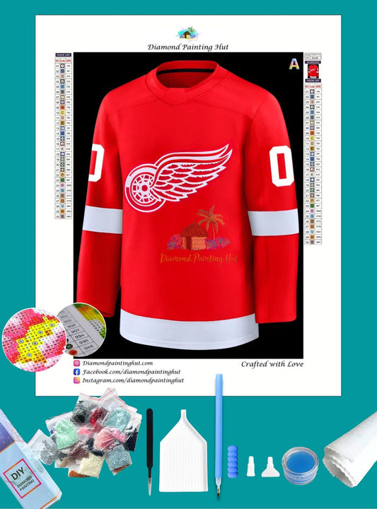 Detroit NHL Jersey Diamond Painting