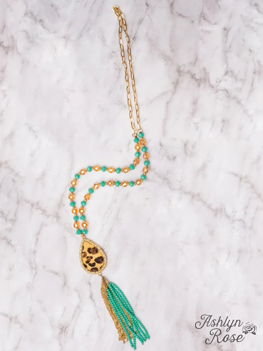 Don't Underestimate Me Leopard Pendant Necklace