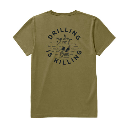#DrillingIsKilling Army Pocket Tee