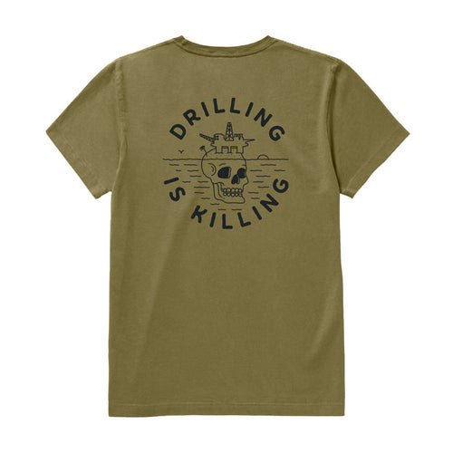 #DrillingIsKilling Army Pocket Tee