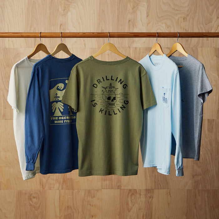 #DrillingIsKilling Army Pocket Tee