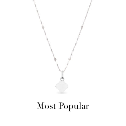 Pearl Clover Necklace (Silver)