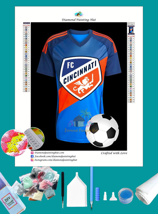 FC Cincinnati MLS Jersey Diamond Painting