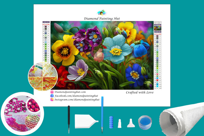 FlowersCrystalDiamondPainting