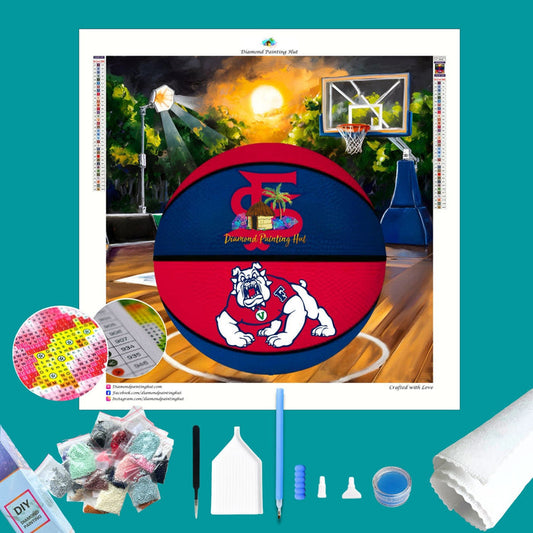 Fresno State Basketball Diamond Painting