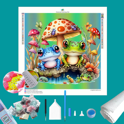 Froggies on Spring Time Diamond Painting-Diamond Painting Hut