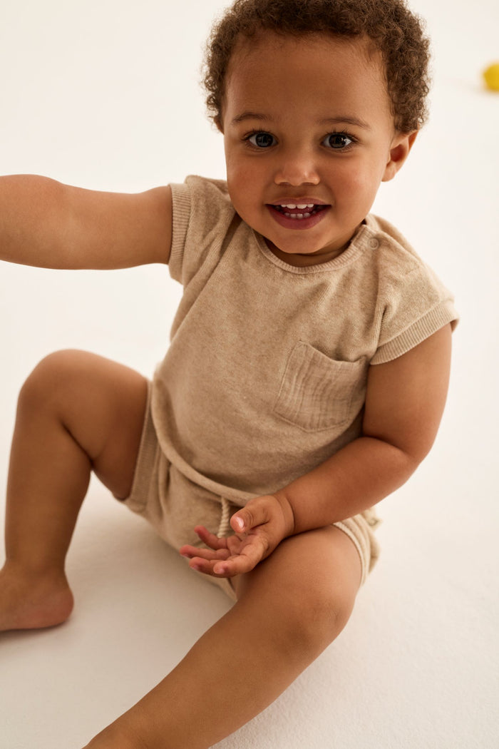 Gage Baby T-Shirt in Beige