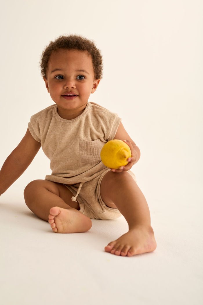 Gage Baby T-Shirt in Beige