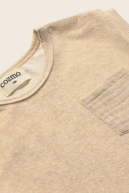 Gage Baby T-Shirt in Beige