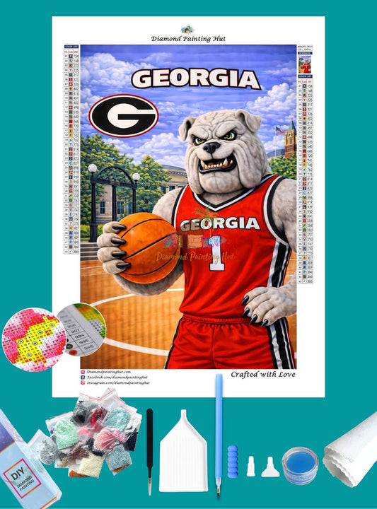 Georgia Bulldogs Mascot Diamond Painting