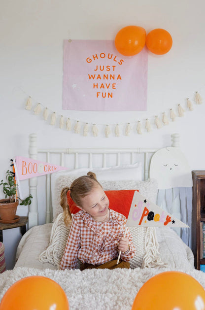 Ghoul Gang "Ghouls Just Wanna Have Fun" Canvas Banner