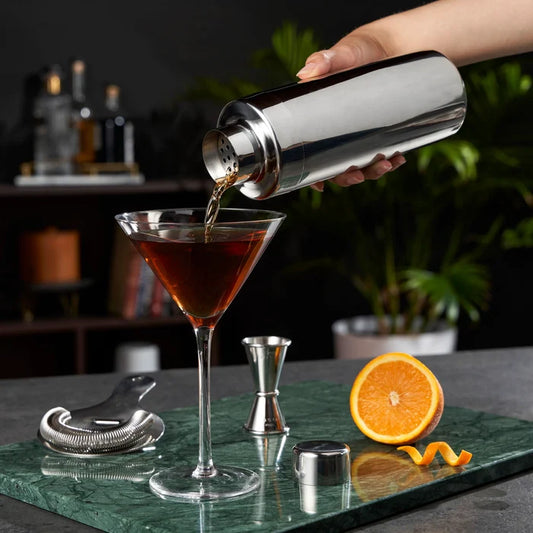 Harrison Element Polished Stainless Steel Cocktail Shaker