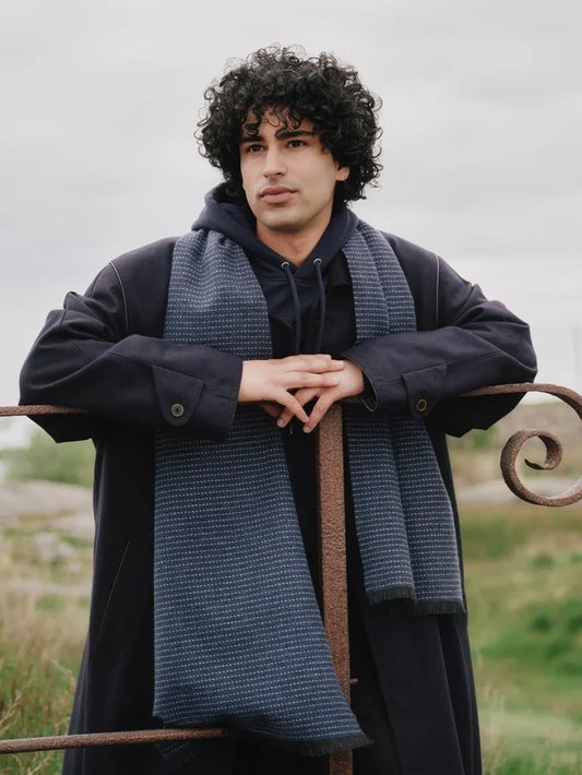 HILE Scarf, Dark Blue