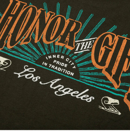 HONOR THE GIFT B-SUMMER HTG CIGAR LABEL SHORT SLEEVE TEE - BLACK-HTG240245