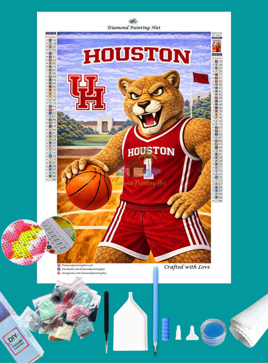 Houston Cougars Mascot Diamond Painting