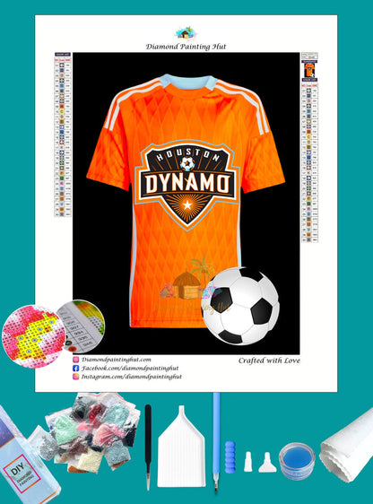 Houston Dynamo FC MLS Jersey Diamond Painting