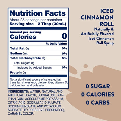 Iced Cinnamon Roll Skinny Syrup
