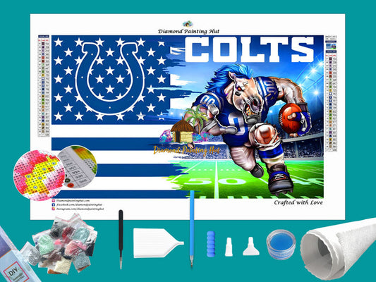 Indianapolis Colts NFL Flag Diamond Painting