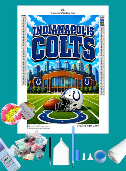 Indianapolis NFL Skyline Diamond Painting