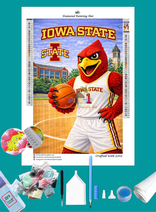 Iowa State Cyclones Mascot Diamond Painting