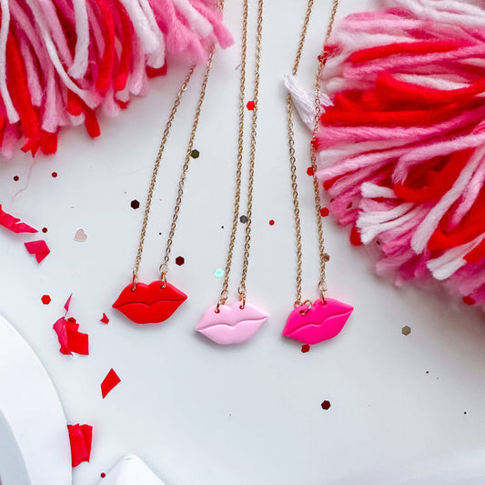 Kiss Me Necklace - Choose Color