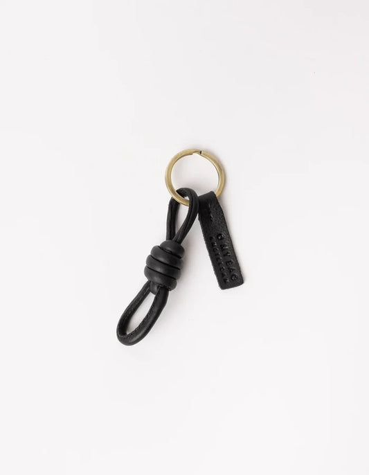 Knotted Keychain, Soft Grain Leather
