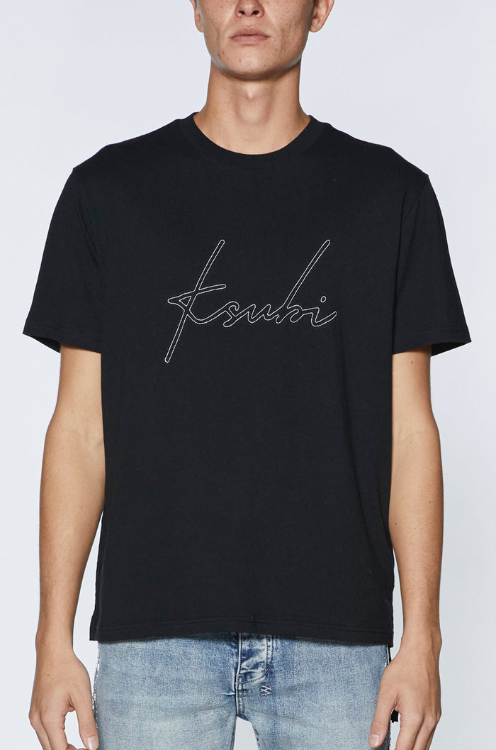 KSUBI-SKRIPTURE KASH SS TEE JET BLACK-MSP24TE013