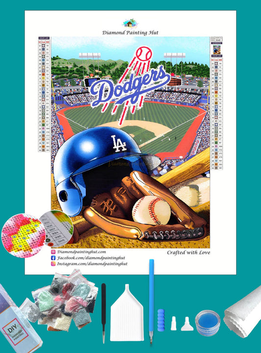 Dodgers MLB Home Diamond Painting-Diamond Painting Hut