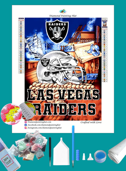 Raiders NFL Home Diamond Painting-Diamond Painting Hut