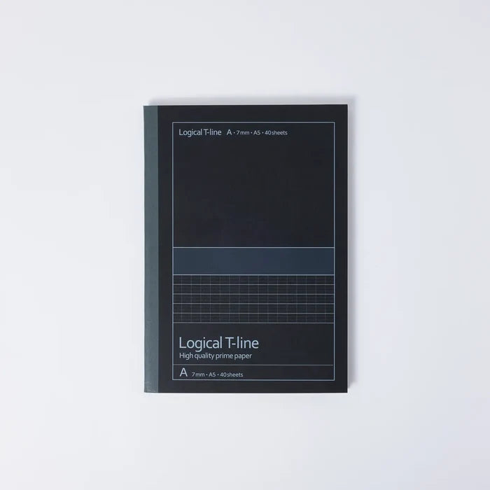 Logical T-Line Prime Paper Notebook (A5) Unique Visible Line