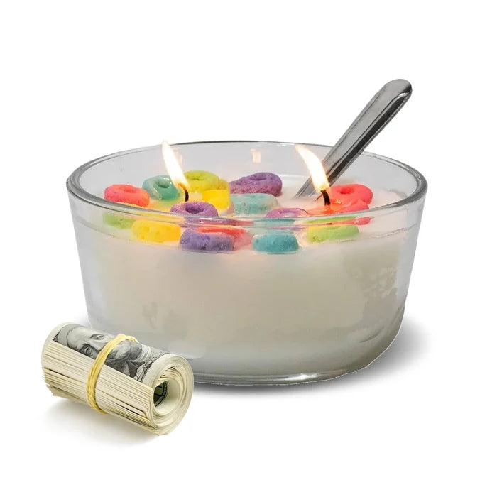 Lucky Charms Cereal Cash Candle - Made in USA