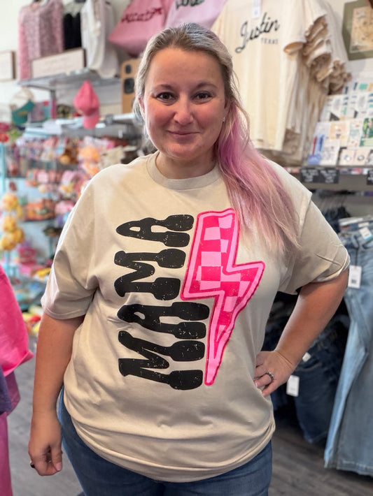 Mama Lightning Bolt Tee