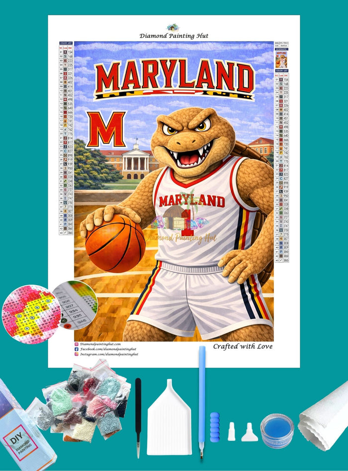 Maryland Terrapins Mascot Diamond Painting