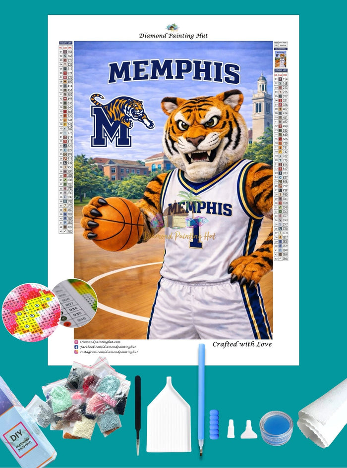 Memphis Tigers Mascot Diamond Painting