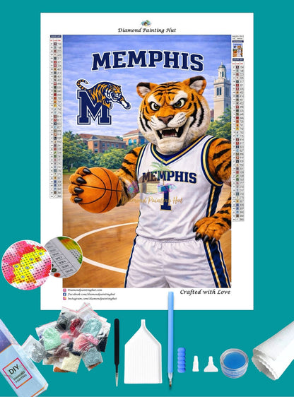 Memphis Tigers Mascot Diamond Painting