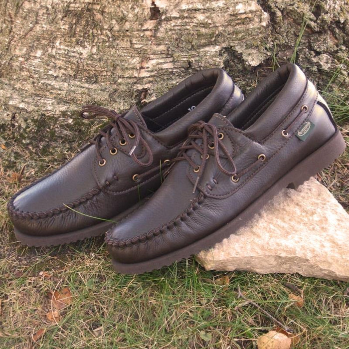 Men's Cowhide Leather Lace-up Shoes - Cushion-Flex Soles #497-CFS Cowhide Made in USA