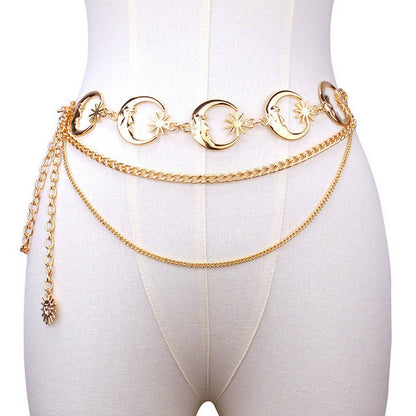 Metal Sun Body Chain