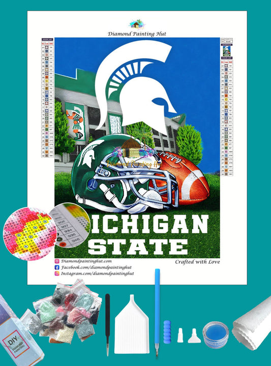 Michigan State NCAA Home Diamond Painting