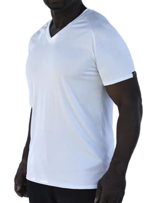 MICROTECH SHORT SLEEVE V-NECK RAGLAN SHIRT by WSI 652YVRW