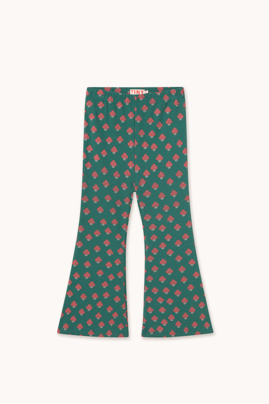 Mini Mushrooms Rib Pant in Dark Green