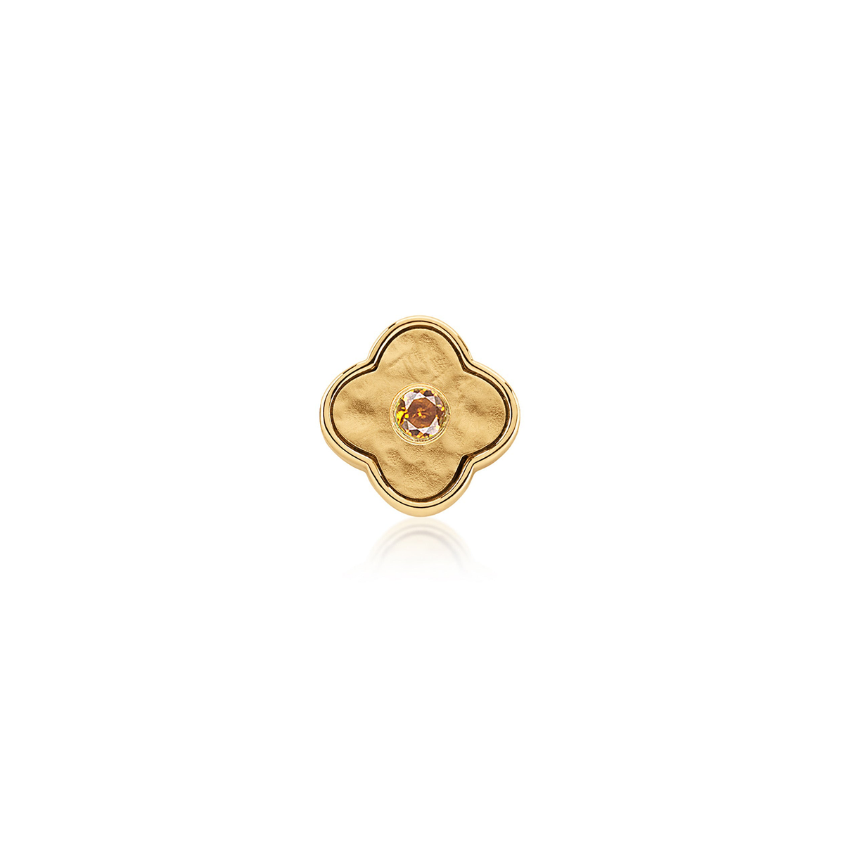 Molten Clover Charms (Gold) - Birthstones