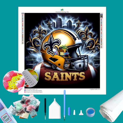 New Orleans NFL Helmet Diamond Painting