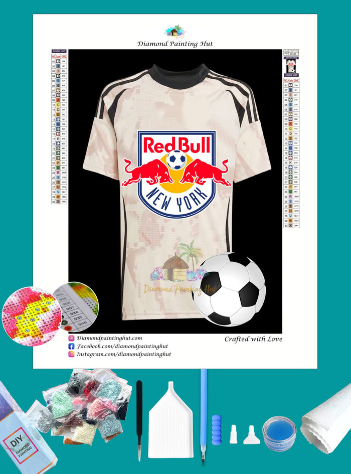 New York Red Bulls MLS Jersey Diamond Painting