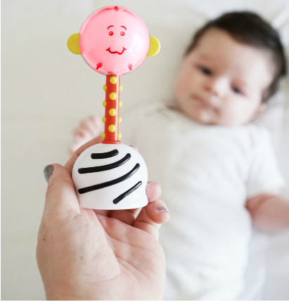 NogginStik Developmental Light Up Rattle