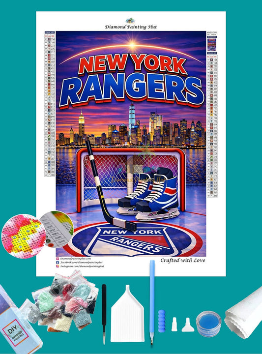 New York Rangers NHL Skyline Diamond Painting