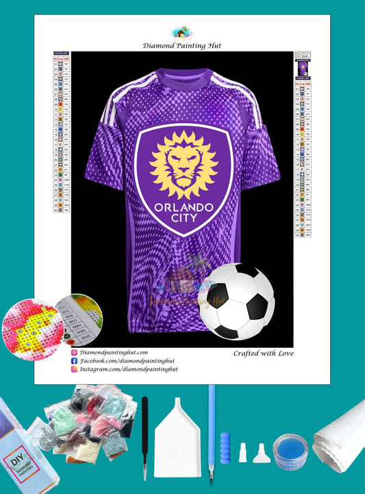 Orlando City MLS Jersey Diamond Painting