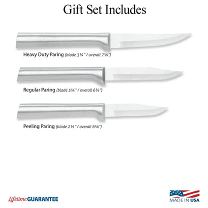 Paring Knives Galore Gift Box Set by Rada Cutlery Made in USA S01
